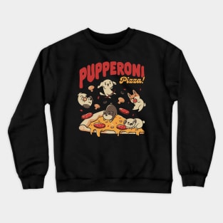 Pupperoni Puzzia Dogs Puppies Italy by Tobe Fonseca Crewneck Sweatshirt